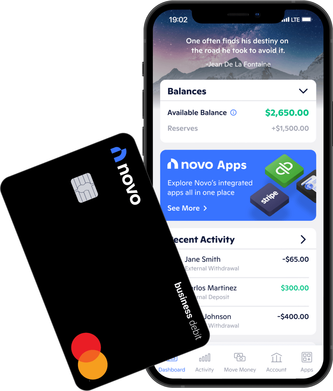 Business banking built for content creators novo
